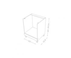 Elements separes bas pop caisson four bas 60 cm - blanc brillance