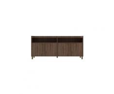 Buffet - bahut - enfilade gaby buffet bas décor bois - 4 portes - l 178 cm