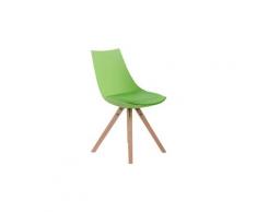 Contemporain chaise de salle à manger, de cuisine, de salon bichkek cuir synthetique naturel carré