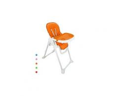Chaise pliante pour bébé, chaise haute pour bébé, orange, taille déployée: 105 x 89 x 56 cm