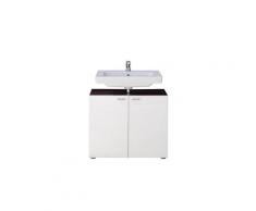 Meuble sous lavabo tetis blanc ultrabrillant 72 x 63 x 35 cm