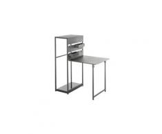 Table balcon pliante fira graphite 3 places - hespéride