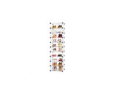 10 cubes meuble armoire à chaussures diy etagères modulable de rangement avec portes plastique blanc