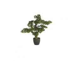 Bonsai artificiel géant avec pot en plastique/ciment - dim : h 80 x l 80 x p 60 cm -pegane-