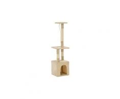 Arbre à chat avec griffoirs en sisal 109 cm beige