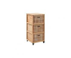 Armoire de salle de bains 41 x 41 x 91 cm bois de noyer massif