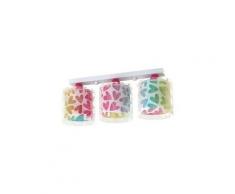 Plafonnier enfant 3 lampes coeur - dalber - 41183