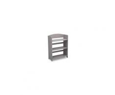 Deltakids - etagere enfant rangement jouets/livres en bois - gris