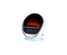 Chauffage appoint cheminée electrique niklas 1500w parabole effet flamme vive 2 positions
