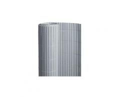 Canisse pvc double face gris 18 m - 6 rouleaux de 3 x 1 m - jardideco