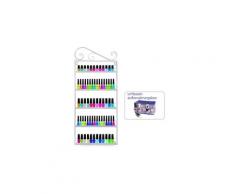 Petite étagère murale à vernis à ongles en métal fer forge 5 niveaux blanc