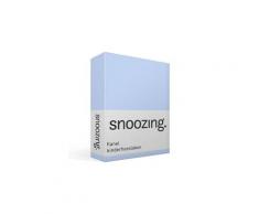 Snoozing drap-housse enfant en flanelle - flanelle 100% coton gratté - berceau (40x80 cm) - bleu