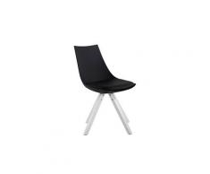 Magnifique chaise de salle à manger, de cuisine, de salon san josé cuir synthetique blanc carré