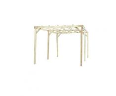 HABRITA - Carport en bois autoclavé toit plat