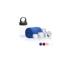 Serviette réfrigérante avec protection solaire - serviette rafraichissante pour le sport couleur - bleu