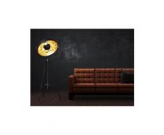 Lampadaire cinéma industriel movie - h. 166 cm - bicolore intérieur cuivré extérieur noir de la marque inside art