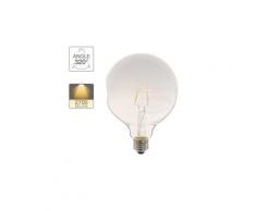 Ampoule led globe irrégulière verre lacté culot e27