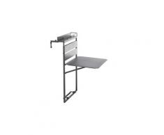 Table balcon pliante fira graphite 2 places - hespéride