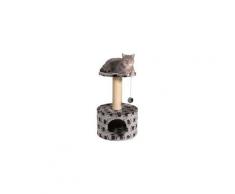TRIXIE Toledo Arbre a chat Hauteur 61 cm gris peluche et sisal naturel