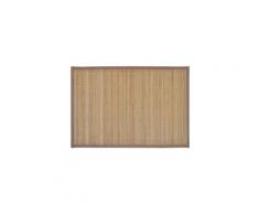 Icaverne - sets de table superbe 6 napperons en bambou 30 x 45 cm brun