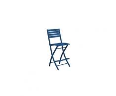 Chaise haute pliante marius de jardin bleu