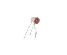 Lampe trépied pour enfant coloris rose et blanc - 32 x 12,5 cm -pegane-