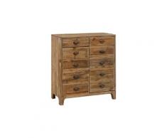 Meuble à chaussures 2 tiroirs 2 portes bois - adani - l 105 x l 48 x h 113 - neuf