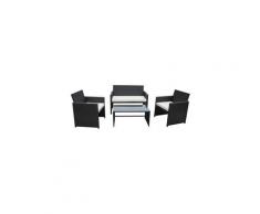 Ensemble table et 2 fauteuils de jardin LOUNGE 1 SOFA 2 PLACES