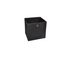 Set accessoires salle de bain homea panier de rangement intissé 31x29x31 cm noir