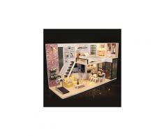 3d en bois bricolage maison miniature meubles led maison puzzle décorer des cadeaux créatifs jouets éducatifs