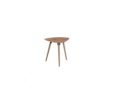 Table d'appoint triangle arrondi taille m - lucia - l 46 x l 58 x h 54 - neuf