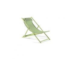 Chilienne en aluminium et textilène vert anis lota