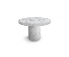 Table ronde extensible suzie effet marbre