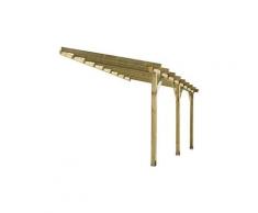 Carport adossant - bois traité - 12 m²