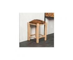 Tabouret en bois lodge