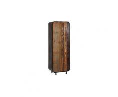 Armoire 1 porte en acier et bois atelier metal
