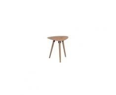 Table d'appoint triangle arrondi taille s - lucia - l 48 x l 39 x h 50 - neuf