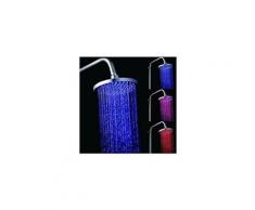 Pomme douche pluie lumineux douchette indicateur temperature led vert bleu rouge - yonis