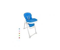 Chaise haute pour bébé, chaise pliante pour bébé, bleu, taille déployée: 105 x 89 x 56 cm