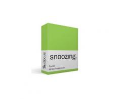 Snoozing drap-housse enfant en flanelle - flanelle 100% coton gratté - berceau (40x80 cm) - vert