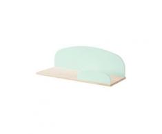 Etagère enfant en bois brut et laqué l65cm karibou vert