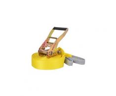 Corde lâche pour slackline 15 m x 50 mm 150 kg jaune