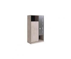 Armoire 2 portes enfant en bois - ar1026 - terre de nuit
