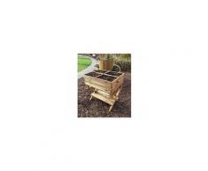 Solid Carré potager sur pieds 4 compartiments