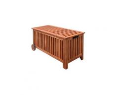 Mobilier de jardin gamme tunis boîte de rangement de jardin 118 x 52 x 58 cm bois