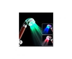 Led anion douche spa pommeau de douche pressurisé économie d'eau portable grande douche de pluie