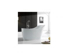 Baignoire ilot ovale - acrylique blanc - 170x75 cm - venise