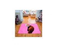 Tapis carré velours antidérapant imprimé animaux roxy - 135 x 135 cm