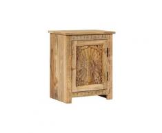 Table de nuit chevet commode armoire meuble chambre bois de manguier massif 40 x 30 x 50 cm helloshop26 1402099