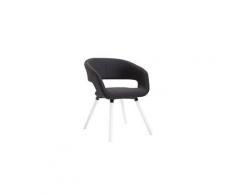 Sublime chaise de salle à manger, de cuisine, de salon yamoussoukro en tissu blanc